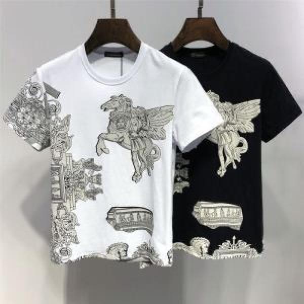 春夏の流行り2026新品 VERSACE ヴェルサーチ 半袖Tシャツ 2色可選 おしゃれデザインも大人気