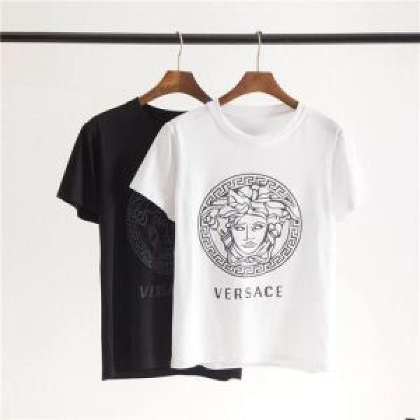 VERSACE ヴェルサーチ 半袖Tシャツ 2色可選 まずは定番！人気アイテム 2026春夏も引き続き人気セール