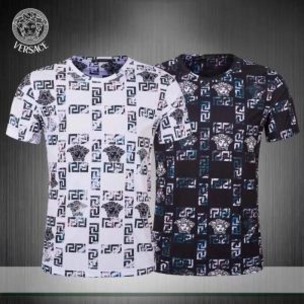 今シーズン注目のデザイン VERSACE ヴェルサーチ 半袖Tシャツ 2色可選 大人カジュアル夏ファッション2026
