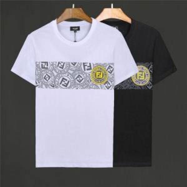 FENDI フェンディ 半袖Tシャツ 2色可選 定番のスタイル春夏限定 2026春夏も引き続き人気セール