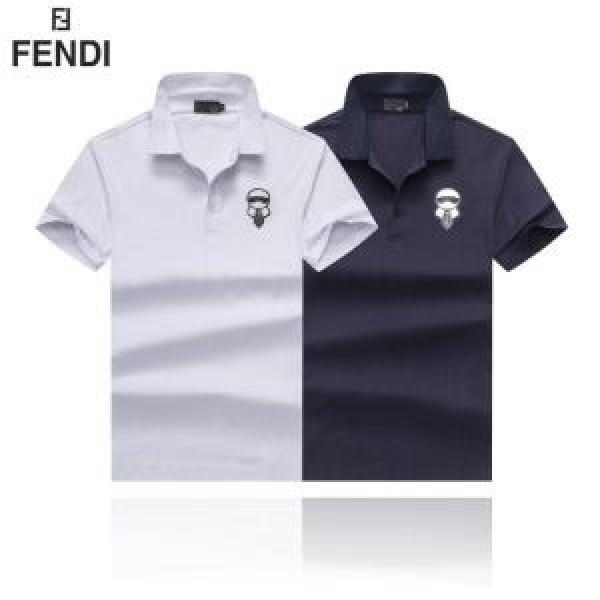 夏に良く似合うちょっと新品 大人カジュアル夏ファッション2026 FENDI フェンディ 半袖Tシャツ 2色可選