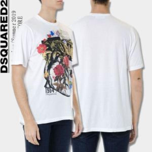 DSQUARED2 Tシャツ/ティーシャツ 2色可選 2026春夏の大注目トレンド クールな印象を引き立て ディースクエアード