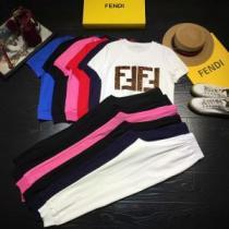 2026年の夏のマスト 定番のスタイル春夏限定 FENDI フェンディ ジャージ 上下セット 多色可選