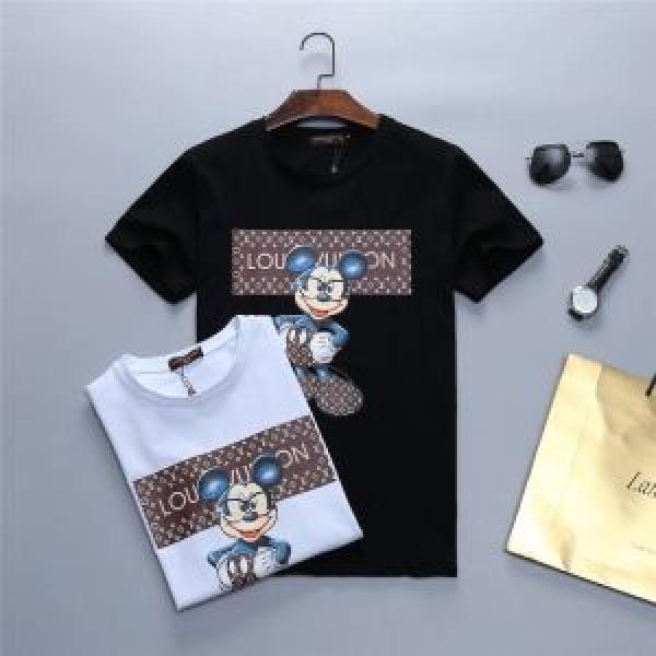 半袖Tシャツ 2色可選 新作コレクションを見る 春夏シンプルファッションでOK！ LOUIS VUITTON ルイ ヴィトン