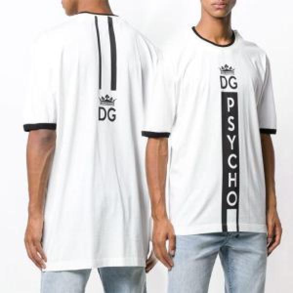 きちんと感をプラス大人カジュアル夏ファッション2026  Dolce&Gabbana ドルチェ＆ガッバーナ半袖Tシャツ 2色可選