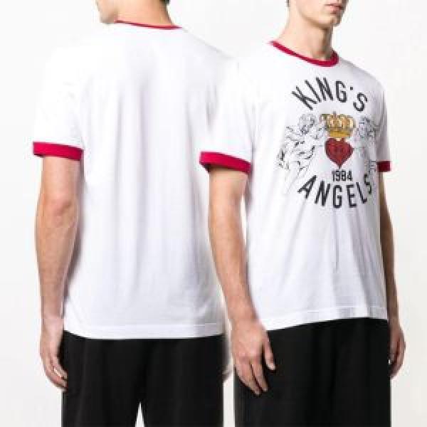 半袖Tシャツ 2色可選 春夏の流行り2026新品 今シーズン注目のデザイン Dolce&Gabbana ドルチェ＆ガッバーナ