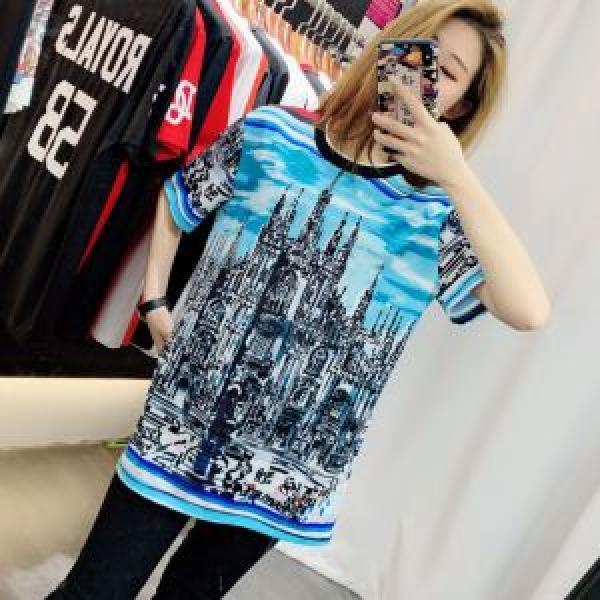 おしゃれな夏ファッション2026 素敵カジュアル春夏新品 Dolce&Gabbana ドルチェ＆ガッバーナ 半袖Tシャツ