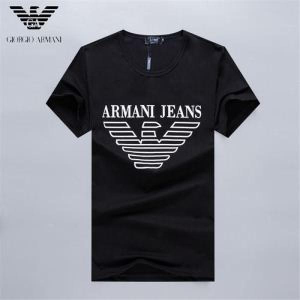 今年春夏ファション流行り 2026年の春夏に着たい 通勤の定番 ARMANI アルマーニ 半袖Tシャツ 3色可選