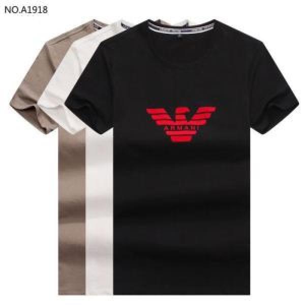 2026春夏の大注目トレンド 人気ストリートブランド新品 ARMANI アルマーニ 半袖Tシャツ 3色可選