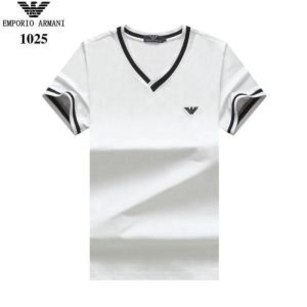 2026年の春夏に着たい 季節をまたい新作アイテム ARMANI アルマーニ 半袖Tシャツ 4色可選