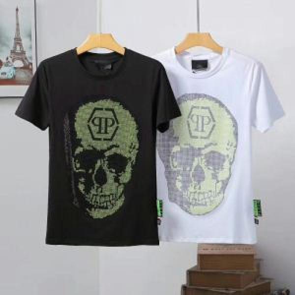 PHILIPP PLEIN Tシャツ/ティーシャツ 2色可選 2026年の夏のマスト おすすめな大人のトレンド フィリッププレイン