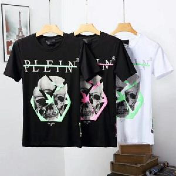 Tシャツ/ティーシャツ 3色可選 2026年春夏シーズンの人気 キレイめ感が強い フィリッププレイン PHILIPP PLEIN