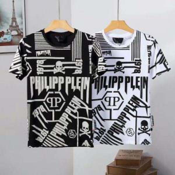 クールな印象を引き立て フィリッププレイン PHILIPP PLEIN Tシャツ/ティーシャツ 2色可選 2026年最新ファッション