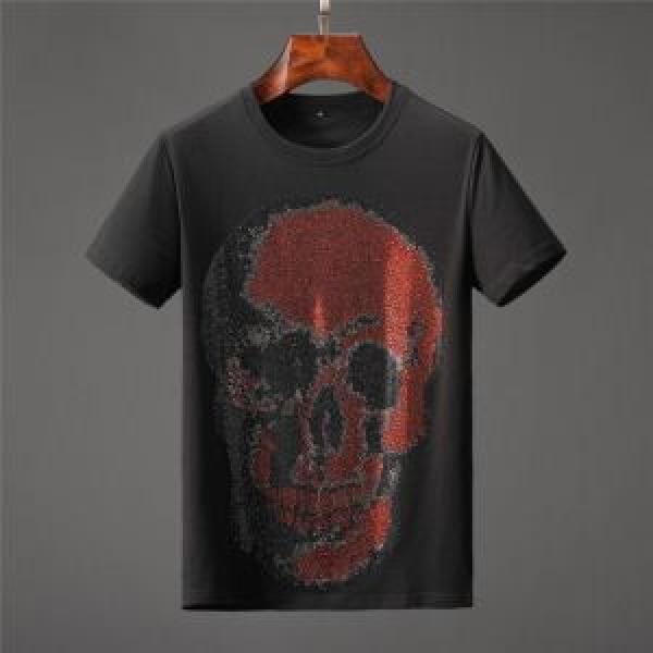 PHILIPP PLEIN Tシャツ/ティーシャツ 大人カジュアル夏ファッション2026 クラシカルな雰囲気 フィリッププレイン