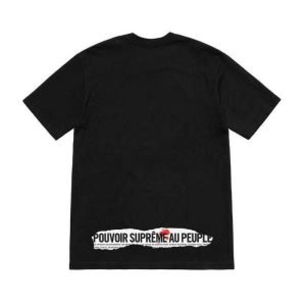 今流行りの最新コレクション Supreme 19SS Headline Tee 最近のトレンドアイテム Tシャツ/半袖 2色可選