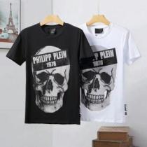 2026SSのトレンド商品 おしゃれデザインも大人気 フィリッププレイン PHILIPP PLEIN Tシャツ/ティーシャツ 2色可選