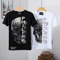 2色可選 2026年春夏のトレンドアイテム きれいめ派に上質 フィリッププレイン PHILIPP PLEIN Tシャツ/ティーシャツ