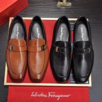 サルヴァトーレフェラガモ 今期注目のブランドトレンド FERRAGAMO ビジネスシューズ  2色可選