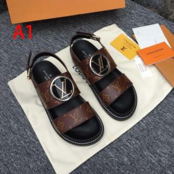 2色可選 サンダル 今年春夏ファション流行り 2025春夏も引き続きトレンド ルイ ヴィトン LOUIS VUITTON