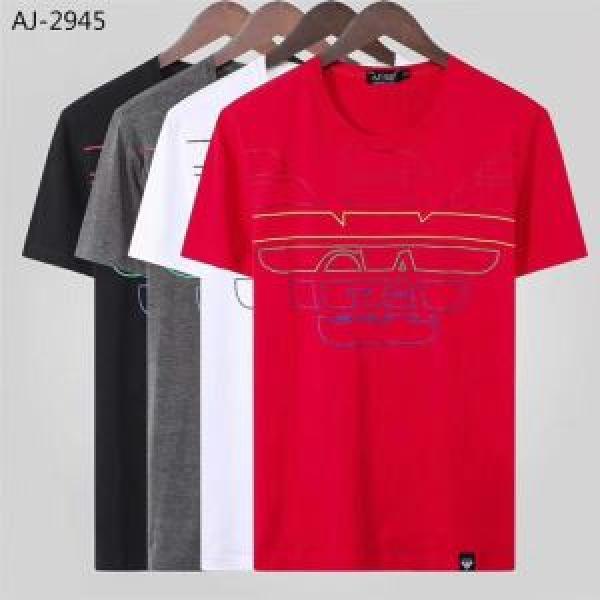 Tシャツ/半袖  ARMANI 4色可選2026春夏のトレンド新商品 今期注目のブランドトレンド アルマーニ