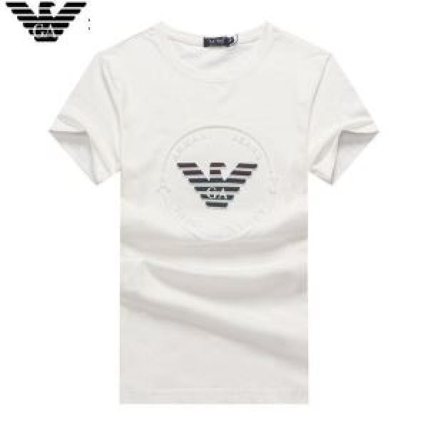 ARMANI 大人らしく仕上げ Tシャツ/半袖 【2026年】夏のファッション 4色可選 アルマーニ  キレイめ感が強い