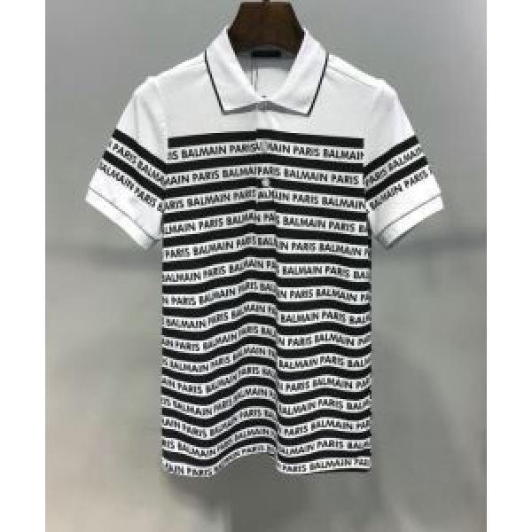 バルマンやっと見つけた国内即発 BALMAIN  Tシャツ/半袖  2色可選 2026限定 男性に人気