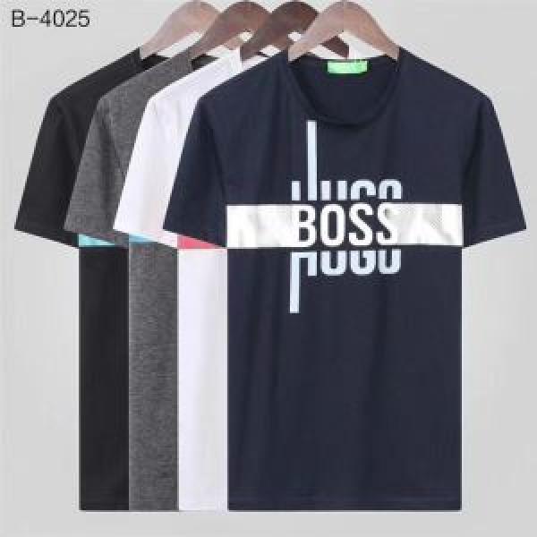 最新で男性にもお勧め ヒューゴボス完売在庫確保  HUGO BOSS Tシャツ/半袖 4色可選2026夏ファション新品