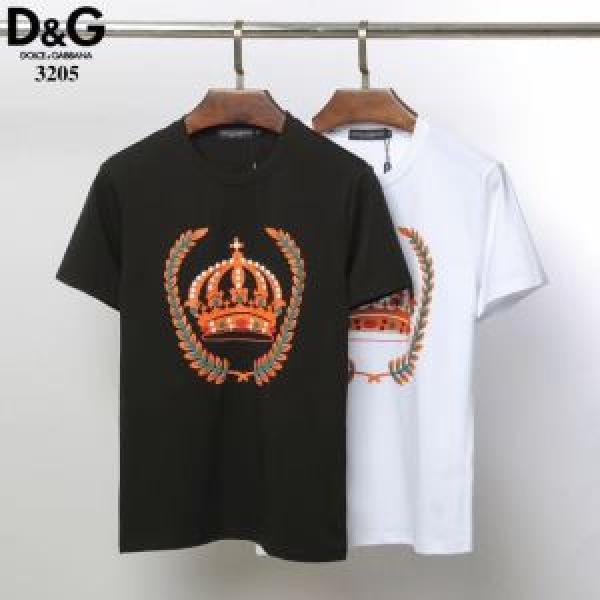 Tシャツ/半袖 最新で男性にもお勧め 2色可選 ドルチェ＆ガッバーナ2026SSのトレンド商品  Dolce&Gabbana