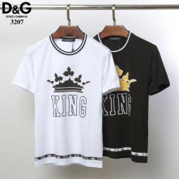 【2026春夏】最新コレクションTシャツ/半袖 2色可選 ドルチェ＆ガッバーナ Dolce&Gabbana セールで格安
