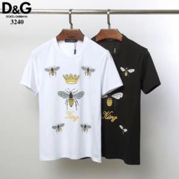 VIPセールでお得 2色可選 ドルチェ＆ガッバーナ2026春夏の大注目トレンド Dolce&Gabbana  Tシャツ/半袖