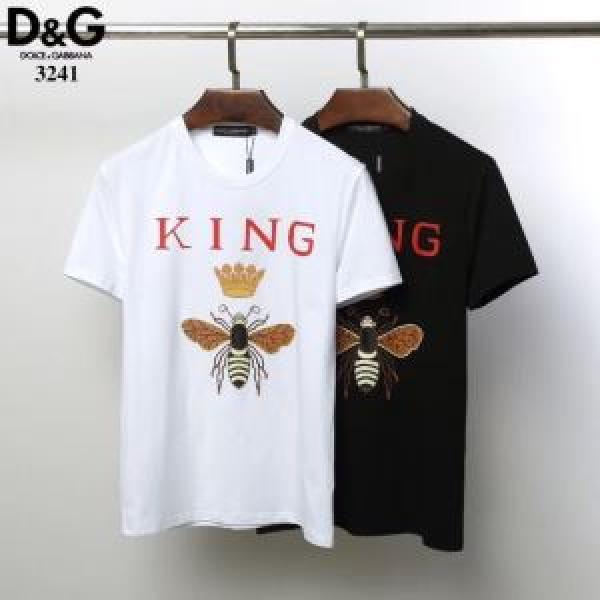 Tシャツ/半袖 春夏の流行り2026新品 2色可選 ドルチェ＆ガッバーナ送料込み 希少品  Dolce&Gabbana