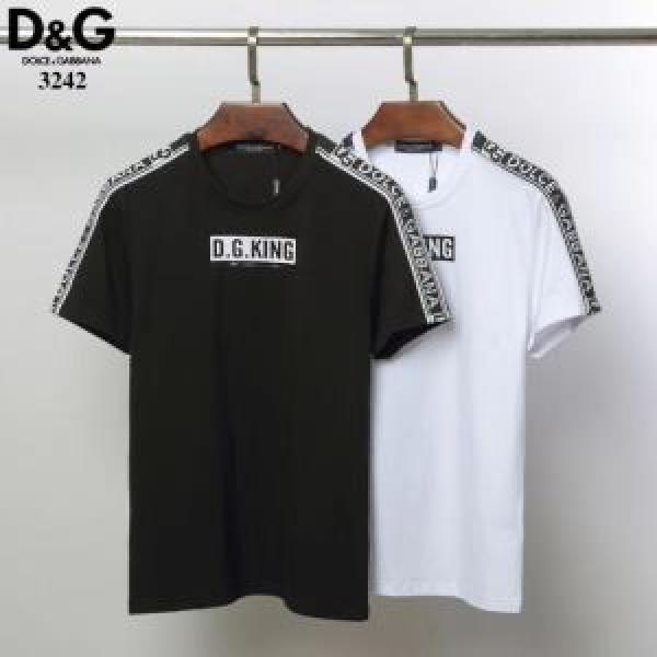 【2026春夏】最新コレクション 2色可選 ドルチェ＆ガッバーナ Dolce&Gabbana  Tシャツ/半袖今っぽく新作アイテム