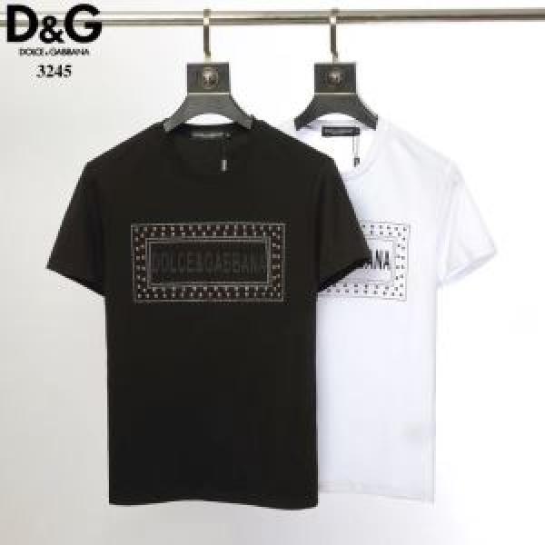 2026年最新ファッション 2色可選 ドルチェ＆ガッバーナ Dolce&Gabbana  Tシャツ/半袖特価セール
