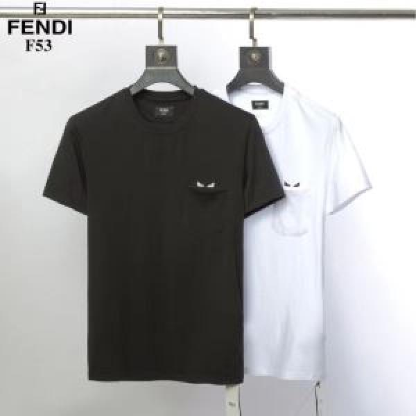 すっきりした印象に   FENDI 2026春夏のトレンド新商品Tシャツ/半袖 2色可選 フェンディ 最終価格セール