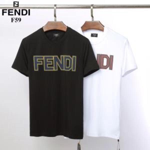 《2026年》今、注目のストリート 2色可選 フェンディ 送料込み 希少品 FENDI   Tシャツ/半袖
