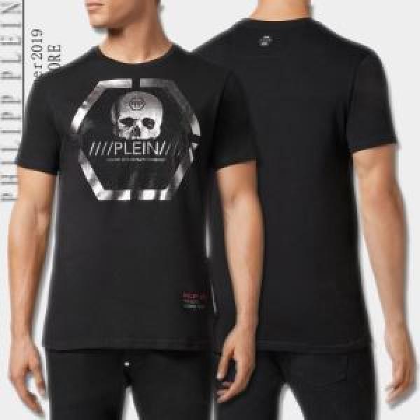 PHILIPP PLEIN Tシャツ/半袖 2025春夏は人気定番 2色可選 都市独特のトレンドアイテム フィリッププレイン