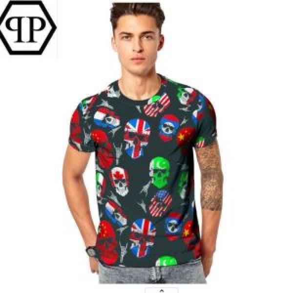 PHILIPP PLEIN Tシャツ/半袖  2026夏ファション新品 フィリッププレイン オススメしたい最新注目ファション