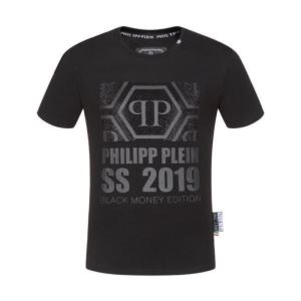 ベストはキレイめな印象に フィリッププレイン PHILIPP PLEIN  2026夏ファション新品 Tシャツ/半袖 2色可選