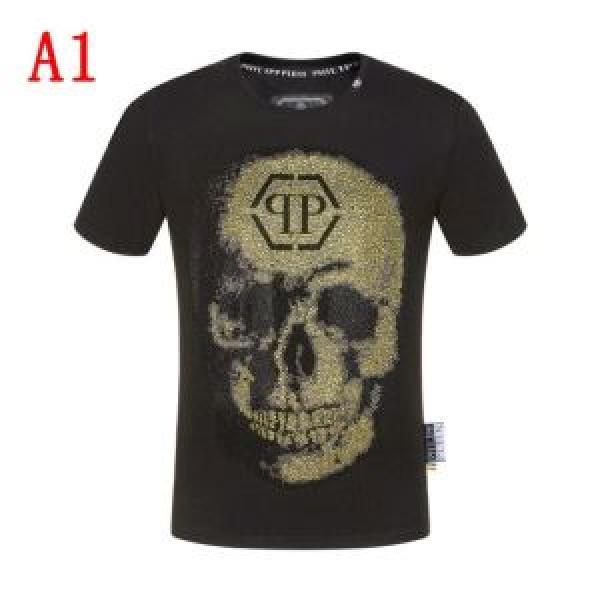 今風の着こなし新品  PHILIPP PLEIN Tシャツ/半袖 2色可選フィリッププレイン 2026春夏の大注目トレンド