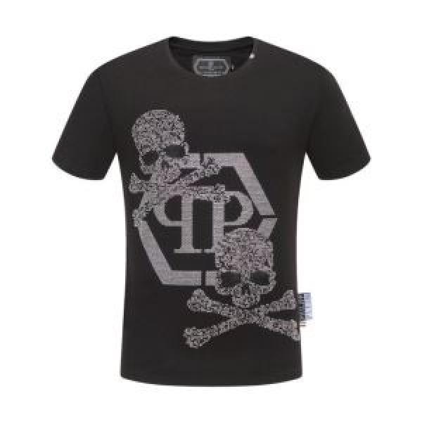 フィリッププレイン2026SSのトレンド商品 PHILIPP PLEIN 夏のコーデには欠かせない Tシャツ/半袖 2色可選
