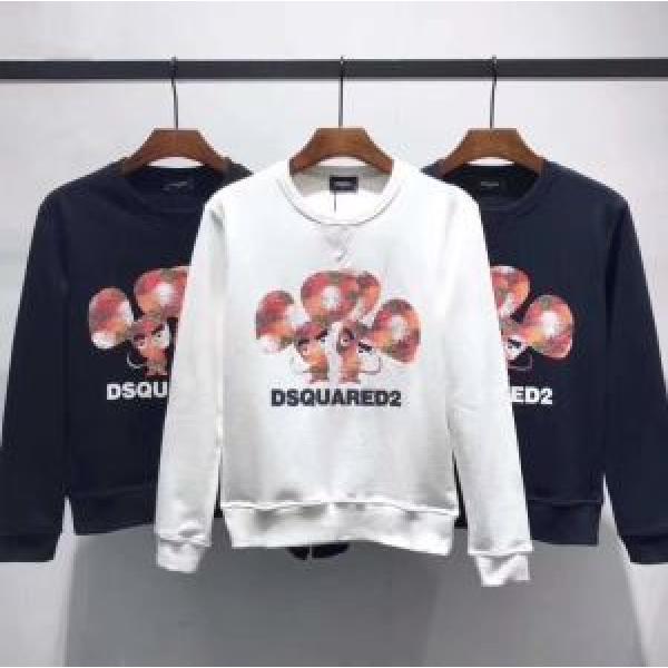 2026春夏の大注目トレンド パーカー ディースクエアード DSQUARED2 大胆なデザイン プルオーバーパーカー3色可選