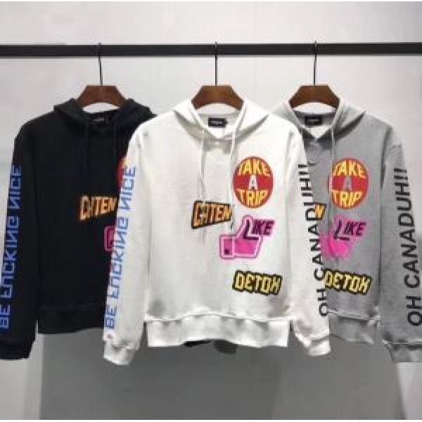 ディースクエアード DSQUARED2 大胆にデザインオシャレ新品 パーカー  3色可選 季節をまたい新作アイテム