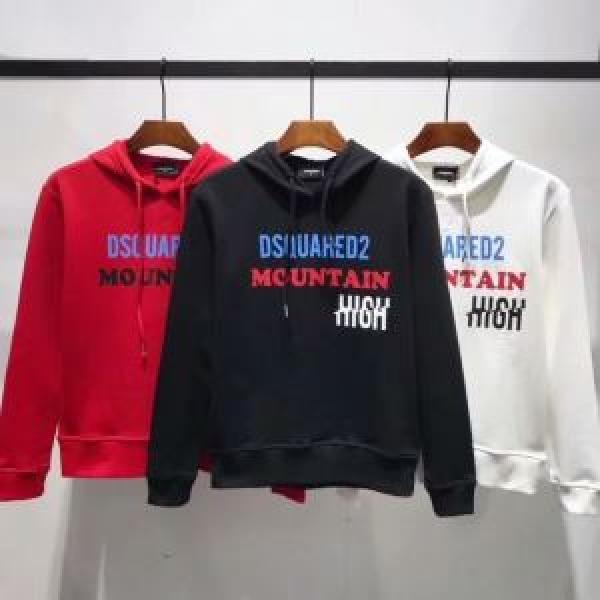 デザイン抜群のアイテム 3色可選  ディースクエアード DSQUARED2 2026年春夏流行ファッション  パーカー