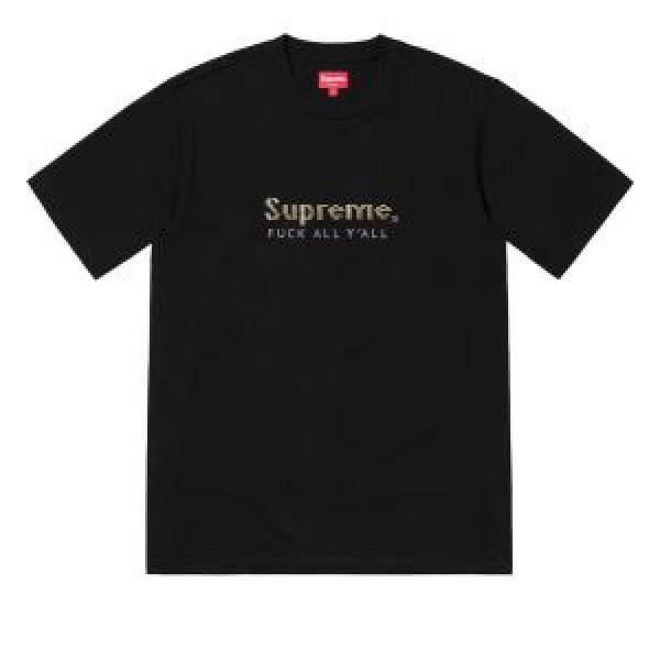 今シーズン注目のデザイン Supreme 19ss Gold Bars Tee 2026春夏のトレンド新商品 シャツ/半袖 2色可選