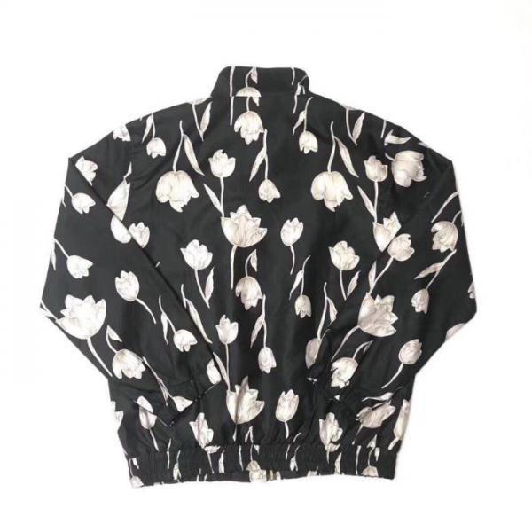 こだわりのコート 19ss Floral Silk Track Jacket Pant爽やかカジュアル人気 2色可選  柔らかい印象に上質