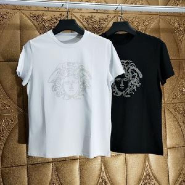この夏絶対欲しい  Tシャツ/半袖 2色可選 ヴェルサーチ正規品保証19春夏  VERSACE