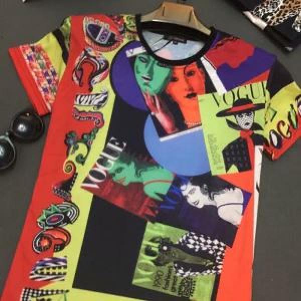 特に夏は人気アイテム2026SS VERSACE Tシャツ/半袖 最新先取りおしゃれなロゴ入り ヴェルサーチ