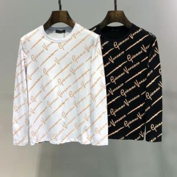 ヴェルサーチ VERSACE 長袖Tシャツ 2色可選 今期注目のブランドトレンド 2026SSのトレンド商品