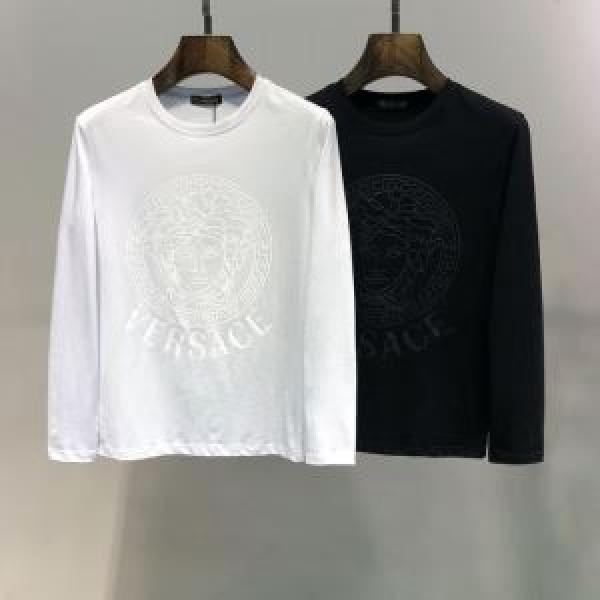 ヴェルサーチ VERSACE 長袖Tシャツ 2色可選 【2026春夏】最新コレクション お洒落トレンド人気
