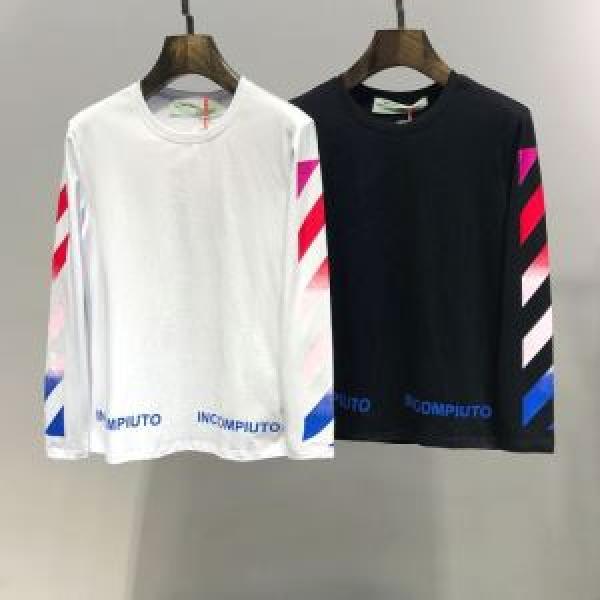 【2026春夏】最新コレクション Off-White オフホワイト 長袖Tシャツ 2色可選 大人の華やかさを演出